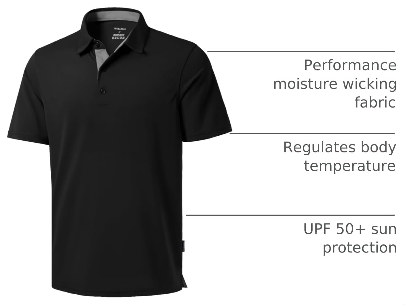 Detalle 2 de Men's Golf Polo Shirt in Pique Fabric