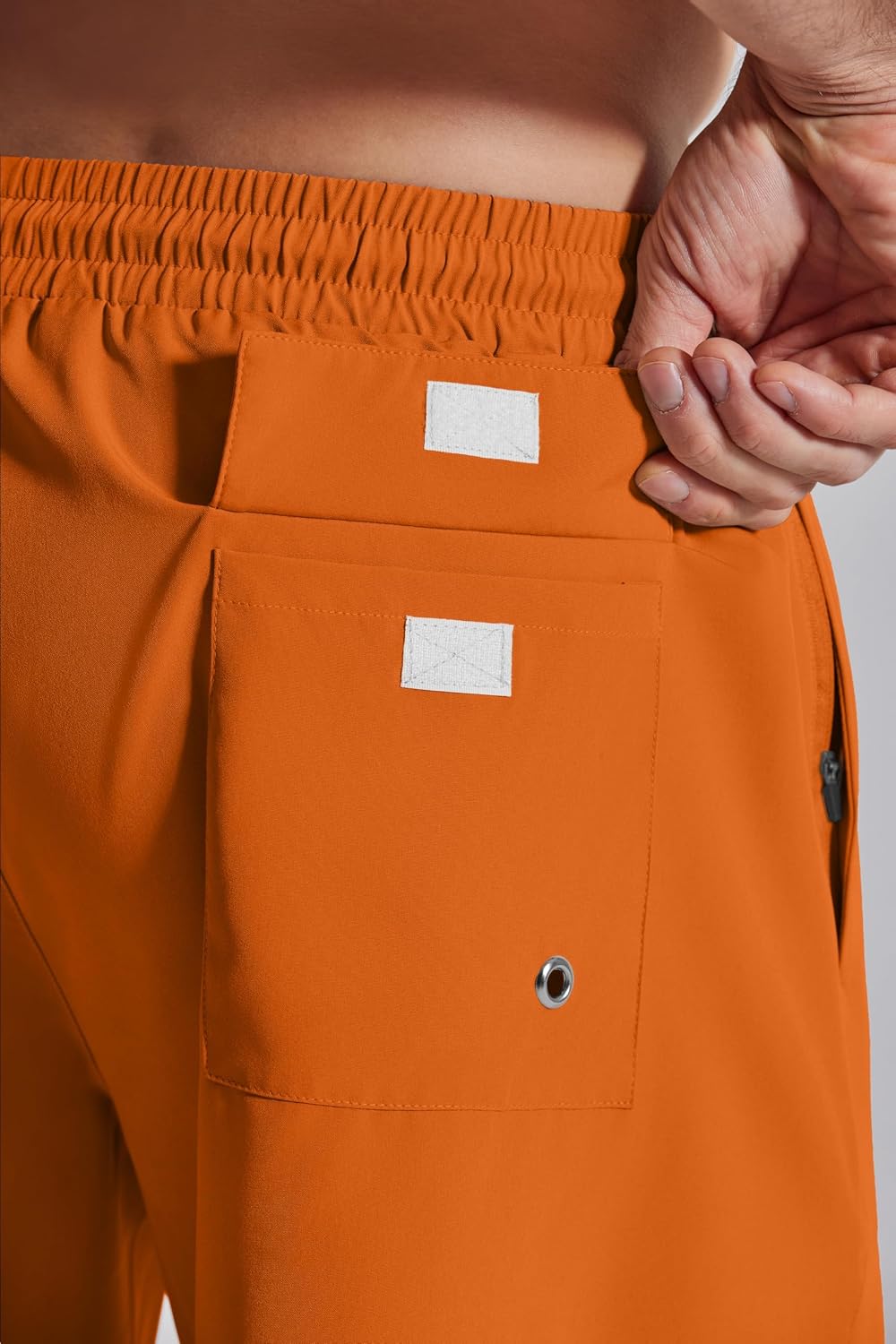 Detalle 2 de COOFANDY 7" Swim Trunks with Compression Liner: Comfort, Pockets, and Quick-Dry Performance