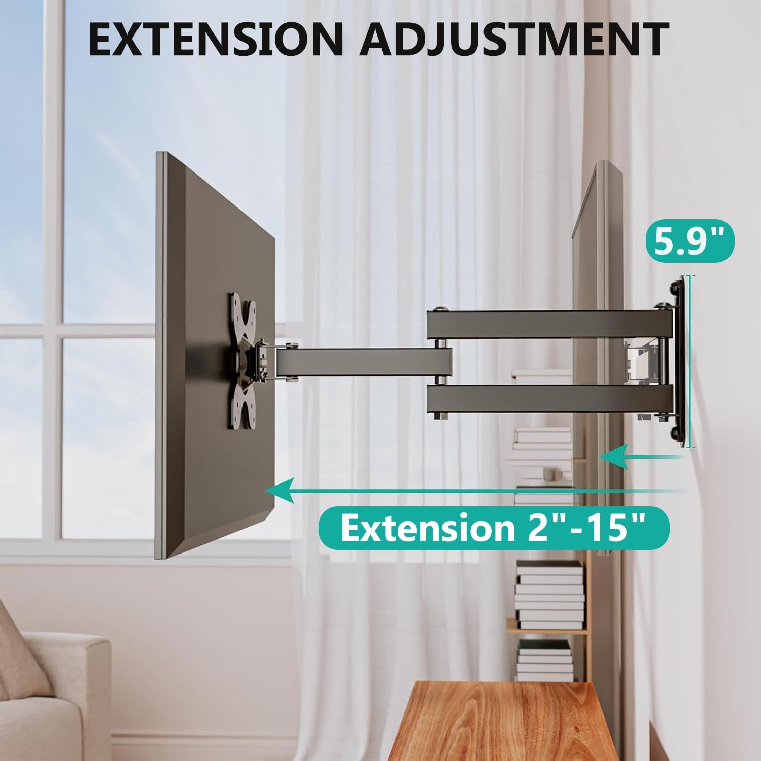 Thumbnail 5 de WALI TV Wall Mount 15 in Extension