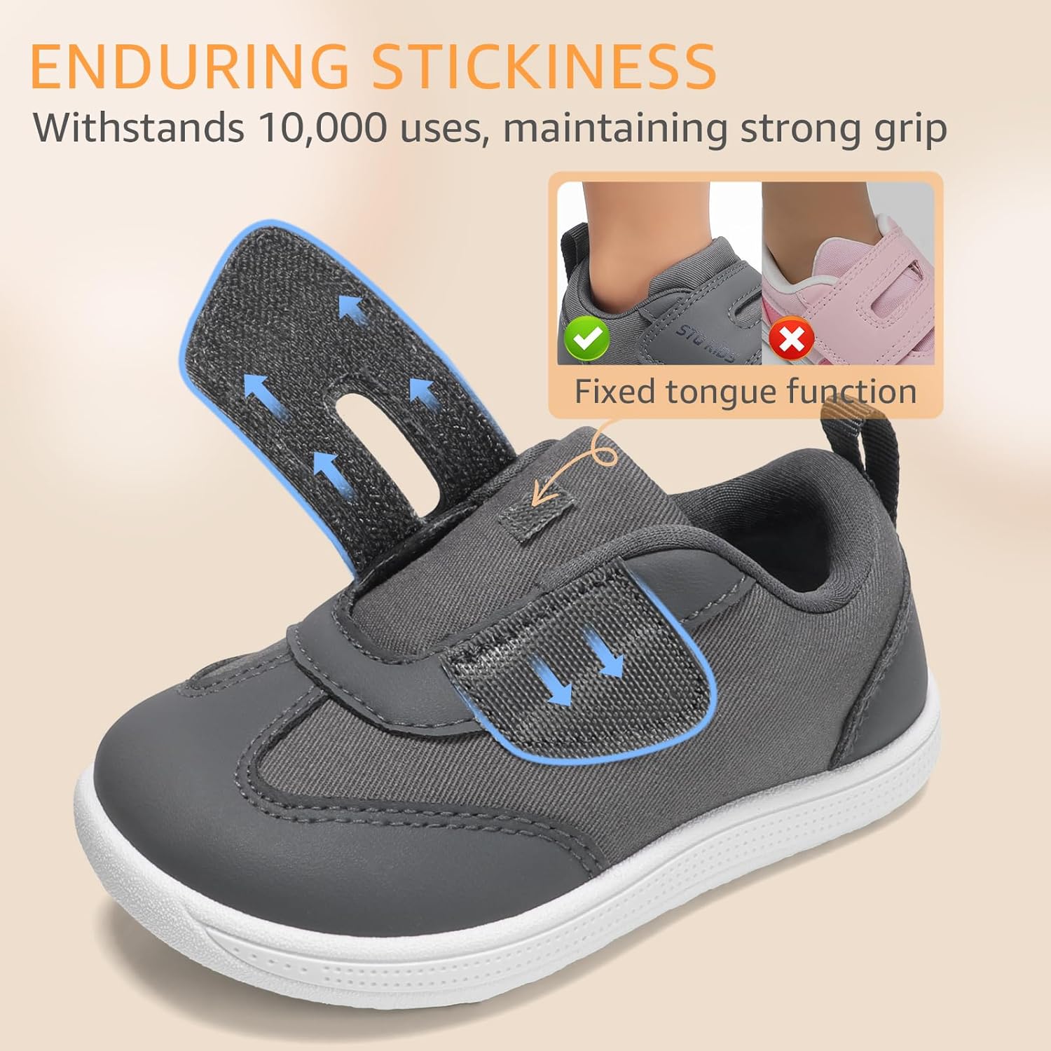 Thumbnail 5 de STQ KIDS Barfußschuhe – Weitzehenraum, rutschfeste Sneaker für Laufanfänger (21–29 EU)