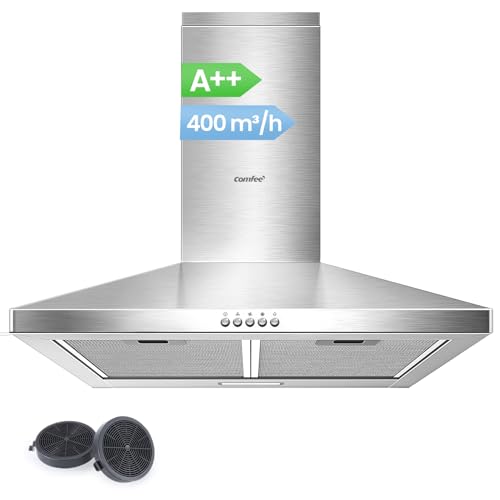Detalle de COMFEE' CH60A17EM400SS-EU Hotte aspirante 60 cm, 400 m³/h, A++, acier inoxydable
