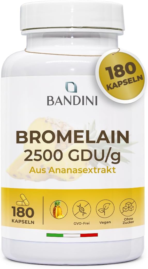 Detalle de Bandini Bromelain Strong 1000 mg GDU