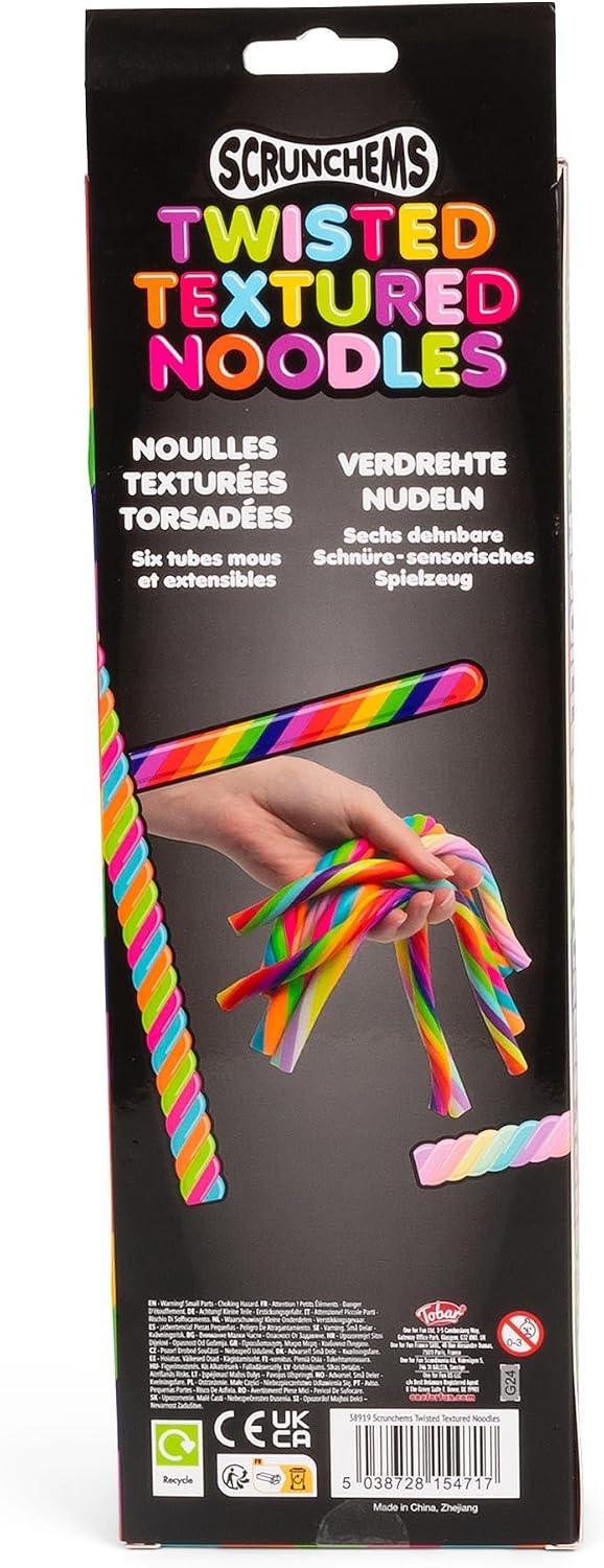 Detalle 2 de Scrunchems Twisted Textured Noodles stress toy