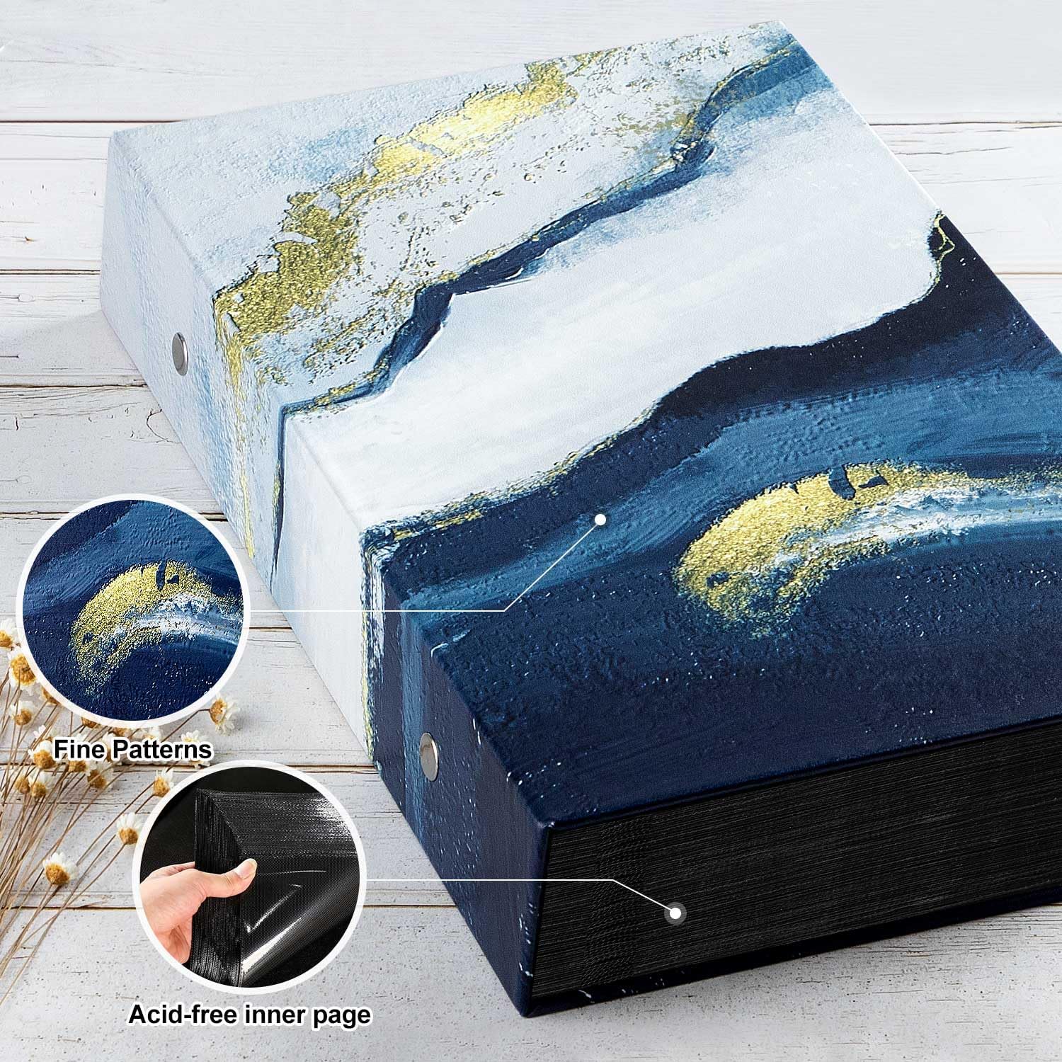 Thumbnail 2 de Lanpn Photo Album 6x4 300 Pockets Leather Hardcover – Holds 300 Horizontal Photos