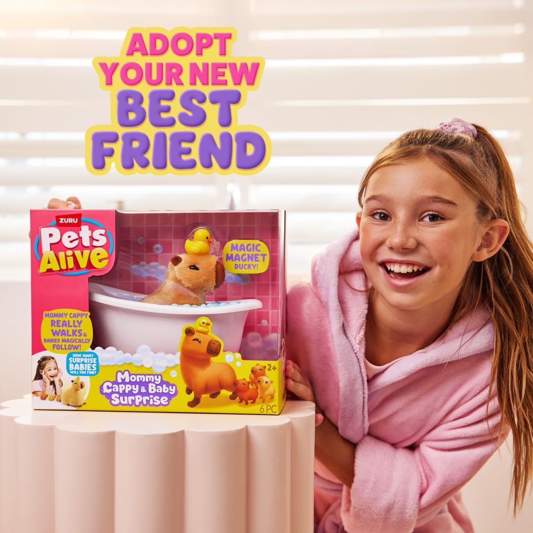 Thumbnail 1 de Pets Alive Mommy & Baby Surprise Series 1 9574 Capybara Toy, 25 cm