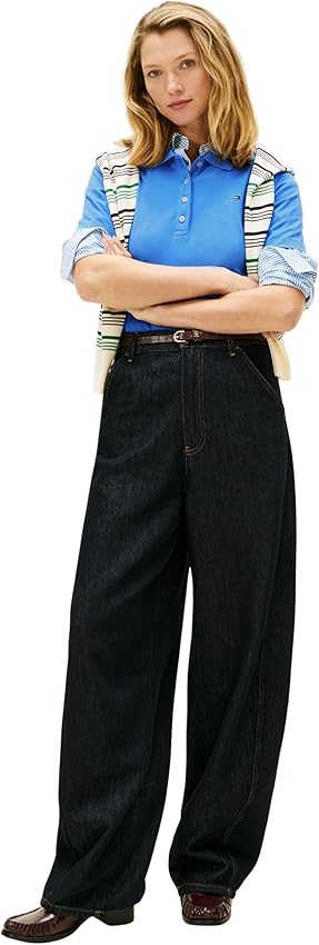 Detalle 2 de Tommy Hilfiger 1985 Reg Pique Polo SS Ww0Ww43224 Azul XXL