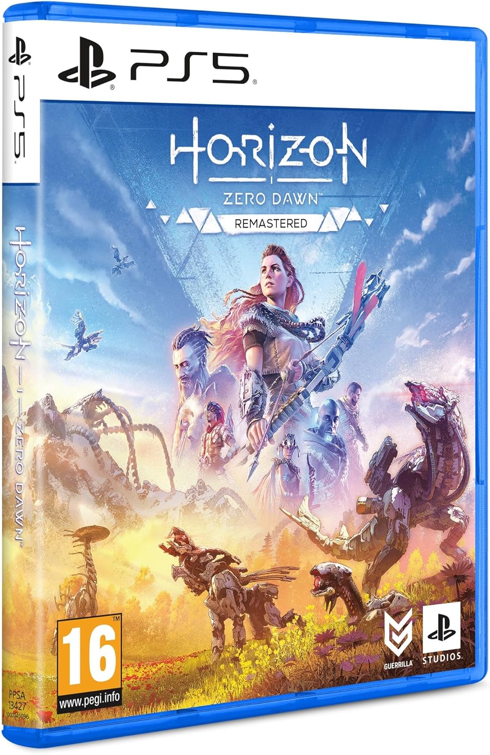 Detalle de Horizon Zero Dawn Remastered Edition — scopri il mondo di Aloy con grafica migliorata su PS5