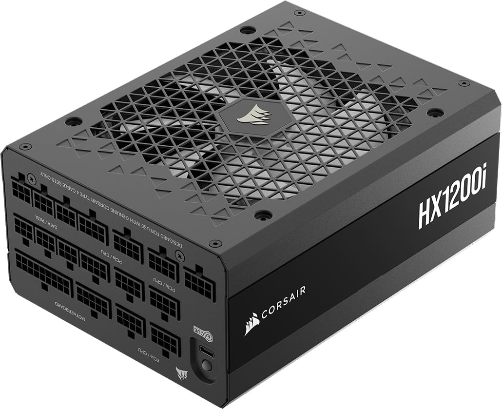 Detalle de CORSAIR HX1200i (2025) Fully Modular Ultra-Low Noise ATX Power Supply
