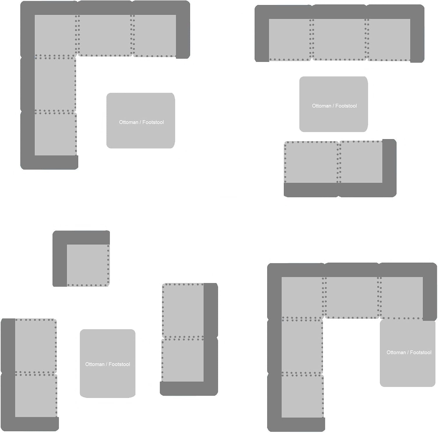 Thumbnail 6 de EVRE Monaco Rattan Garden Furniture Set: 6 Piece Outdoor Lounge with Convertible Table