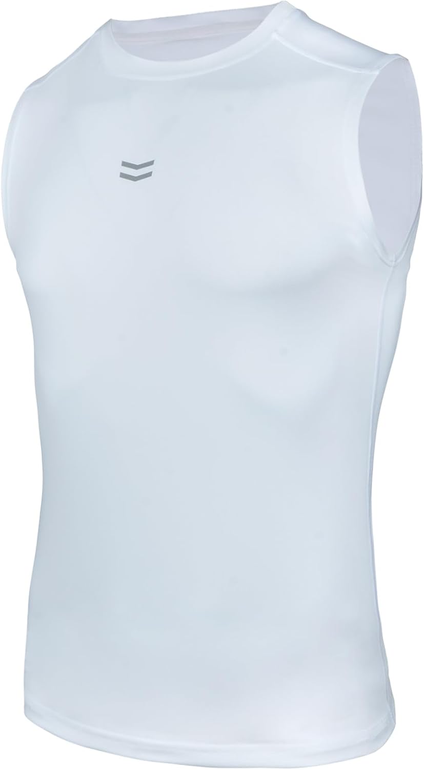Detalle de AMZSPORT Canotta Compressione Uomo a asciugatura rapida per palestra, running e bodybuilding
