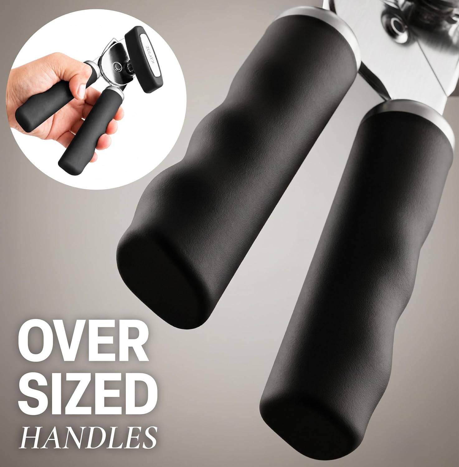Detalle de Zulay Kitchen Heavy Duty Can Opener with Bottle Opener 🍴