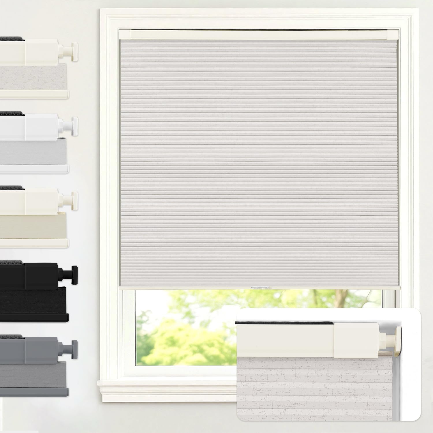 Detalle de AOSKY Blackout Cellular Shades 46" x 64