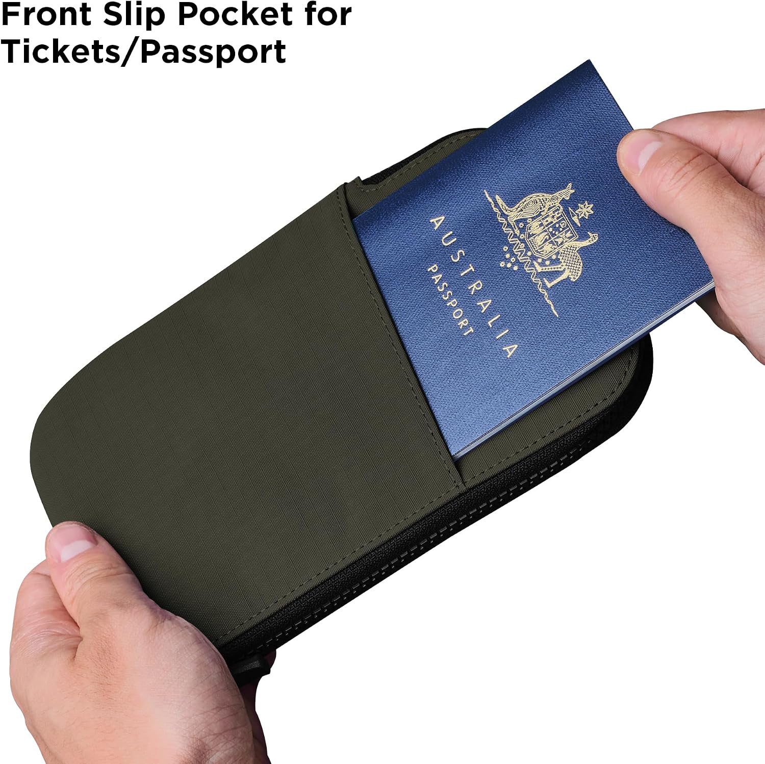 Detalle de ALPAKA Zip Travel Wallet — Portefeuille de Voyage RFID avec HUB et 3 poches passeport