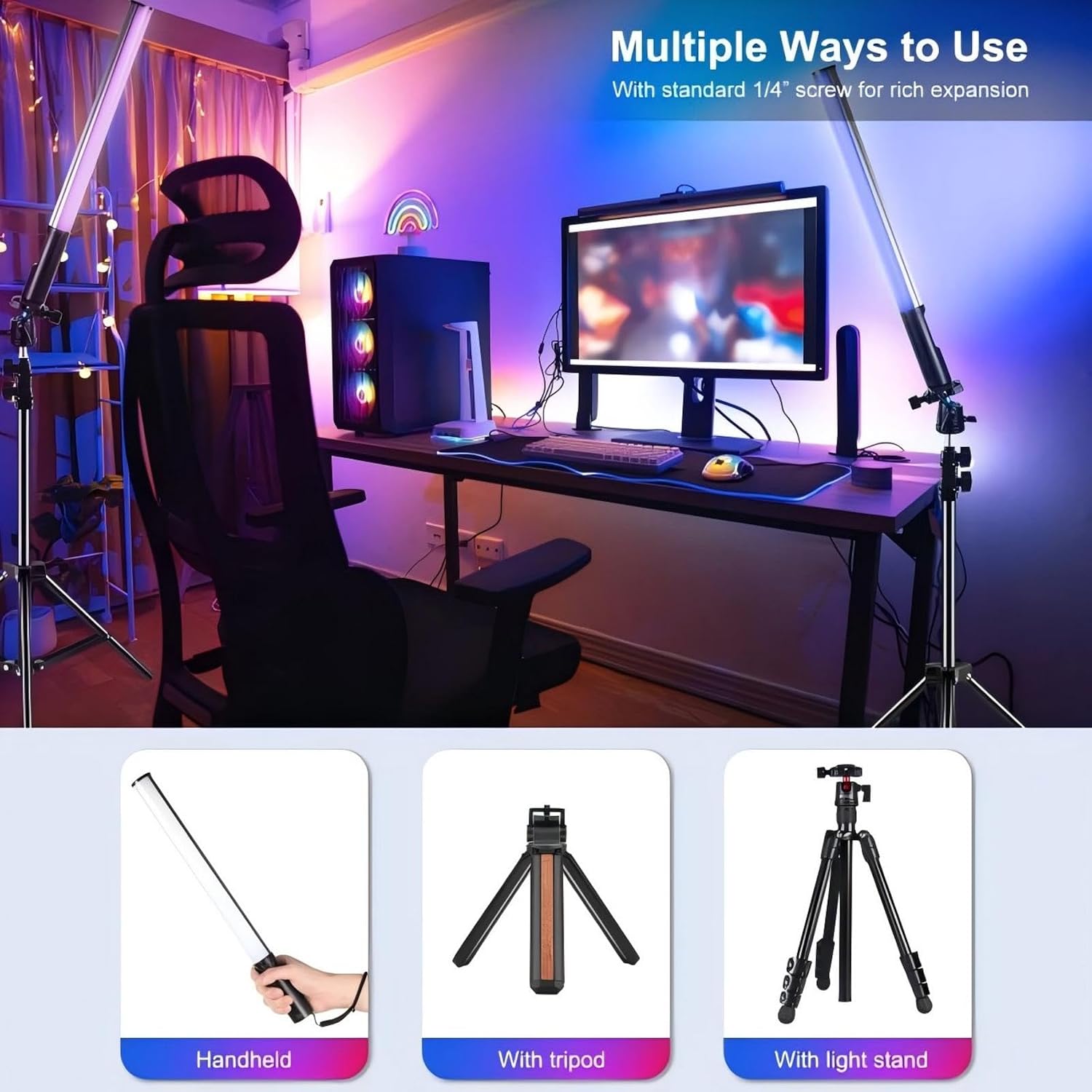 Detalle 2 de PULUZ RGB Light Stick 46cm