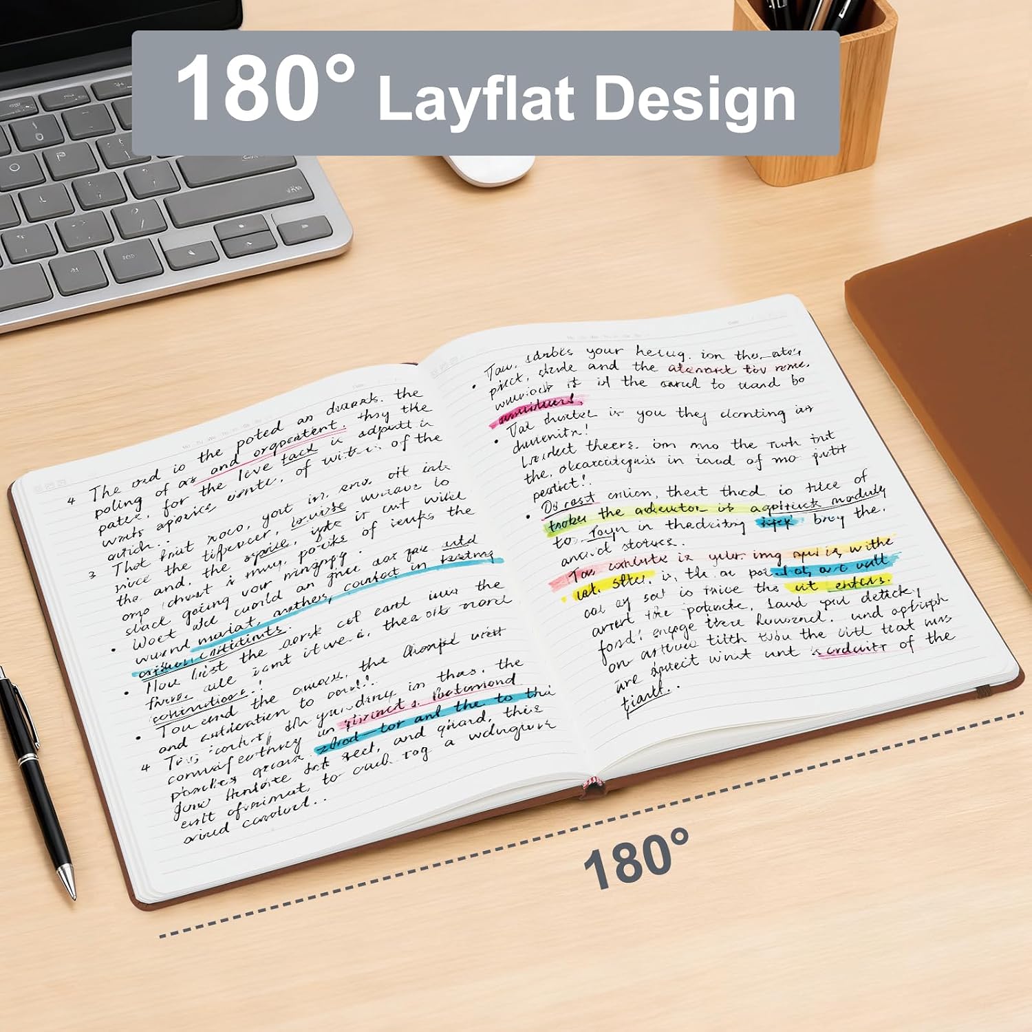 Detalle 1 de Comix 3-Pack A4 Lined Hardcover Notebooks, 208 Pages, 8.5" x 11
