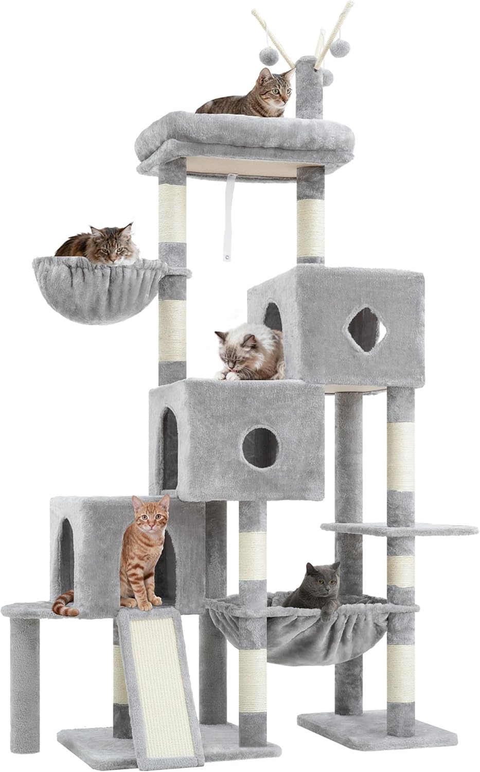 Detalle de Hey-brother Kratzbaum 160 cm für Großkatzen