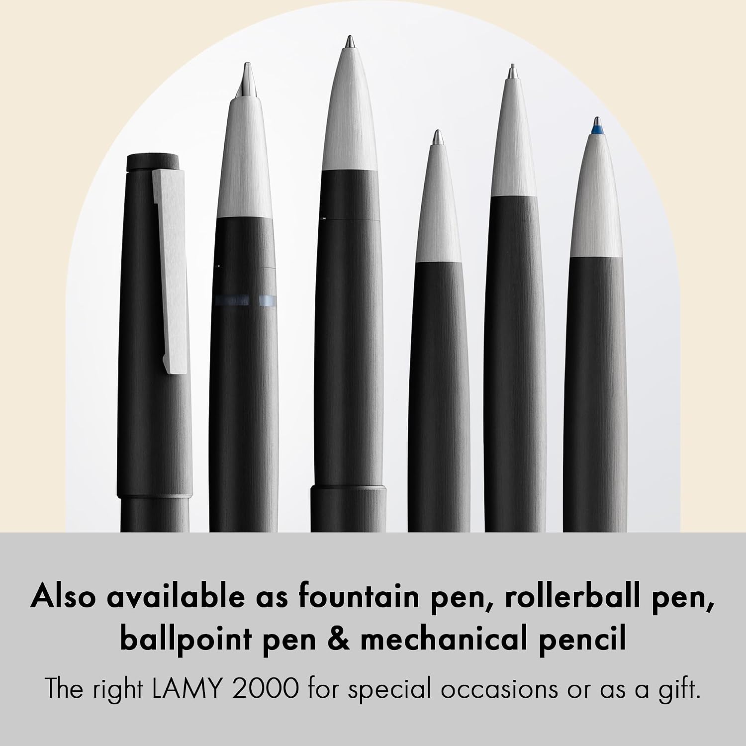 Detalle 2 de LAMY 2000 4色ボールペン ブラック、M 21リフィル4色付属・ポリカーボネート製ボディ