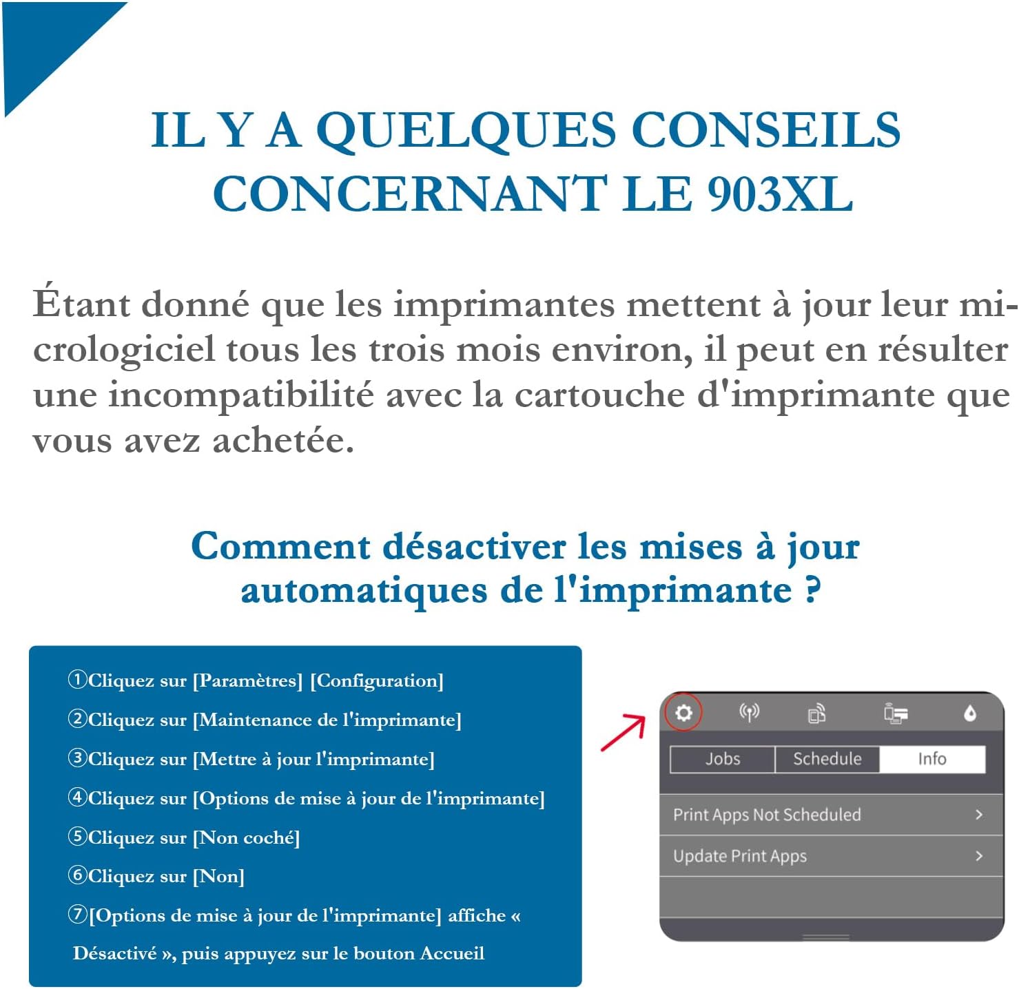 Thumbnail 4 de Paeolos 903XL Noir – Cartouche d’encre compatible HP 903XL pour OfficeJet 6950 et Pro 69xx