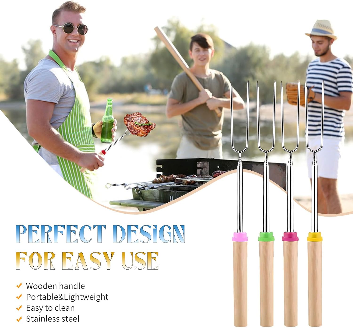 Thumbnail 3 de SULIVES S’mores toasting forks 81 cm