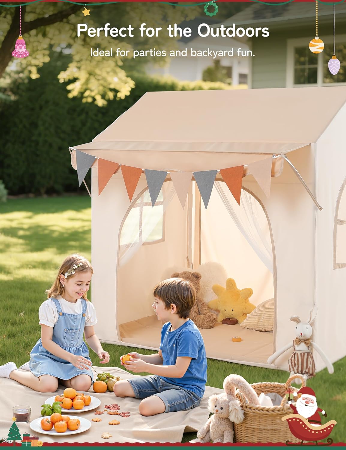 Detalle 1 de Besrey Tenda per Bambini 120×90×130 cm ⛺