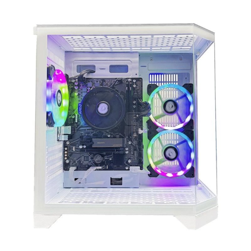 Thumbnail 1 de Nitropc Pack Bronze: PC sobremesa Ryzen 5 5655G, 16 GB, 1 TB NVMe, monitor 24'' y periféricos (WiFi, Windows 11) en blanco