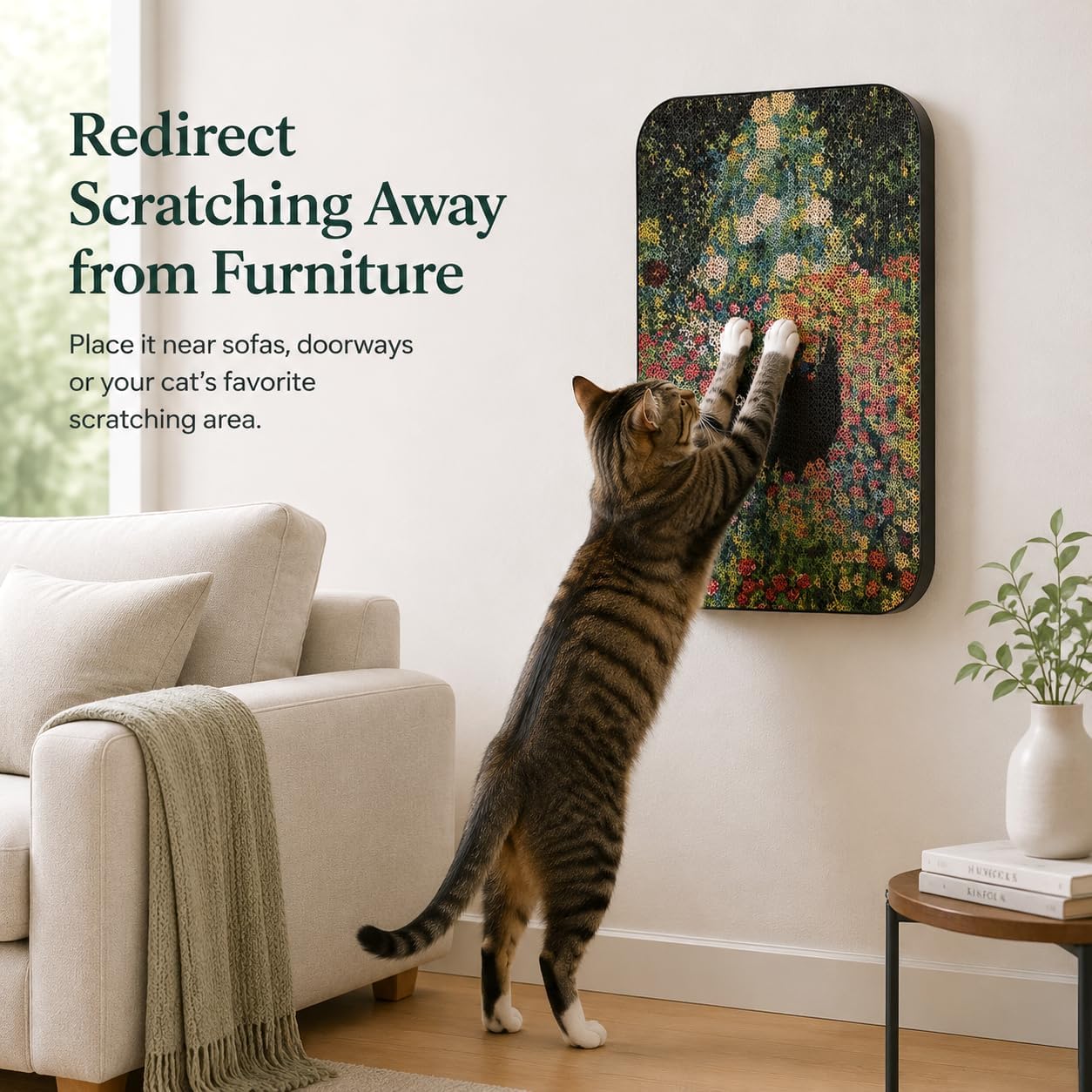 Detalle de LESISSMER Cat Scratching Board, 16.7 x 11 x 1 Inch