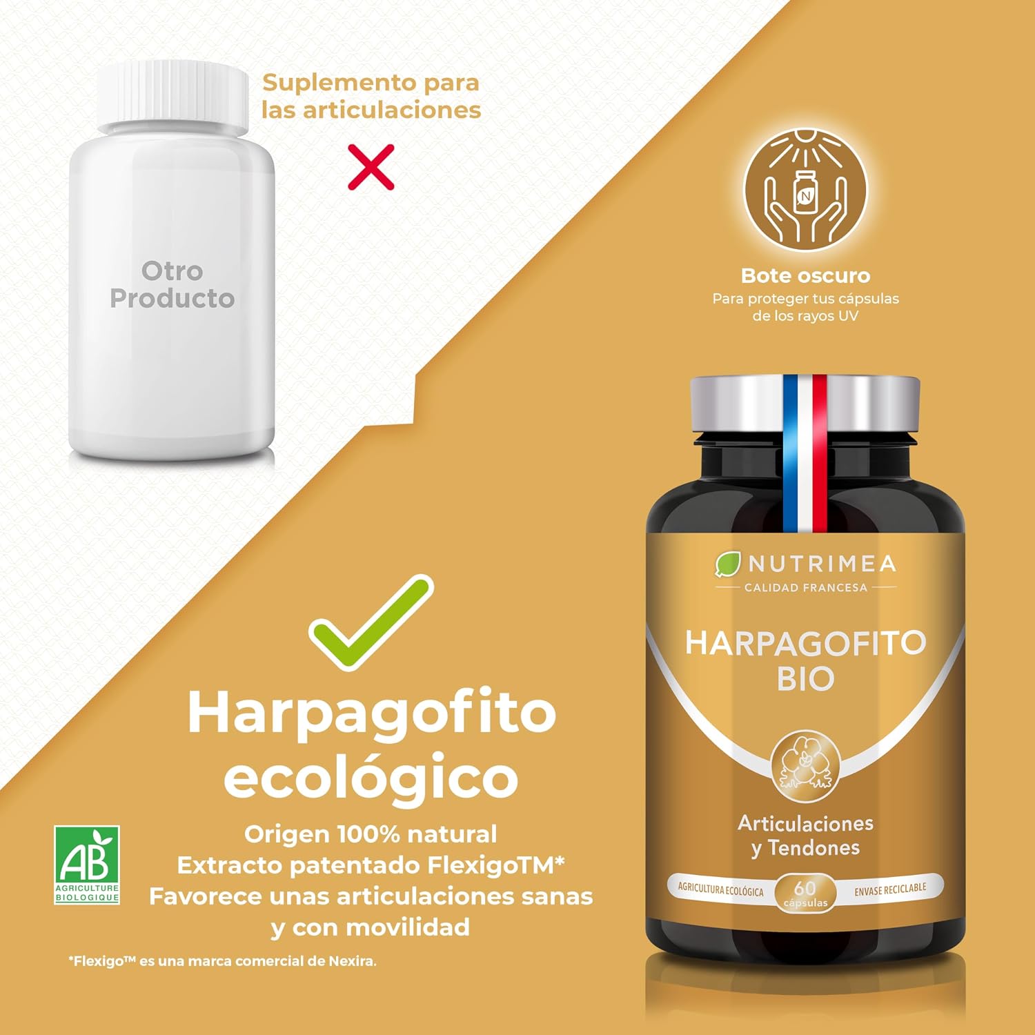 Detalle de Nutrimea HARPAGOFITO BIO 1200 mg 60 cápsulas