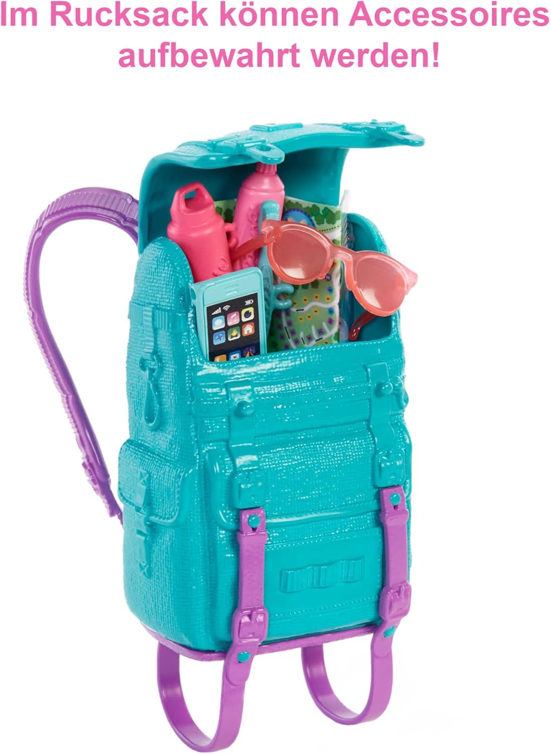 Detalle de Barbie Camping Serie – 1x Puppe mit blonden Haaren mit Outdoor-Set (HDF73)