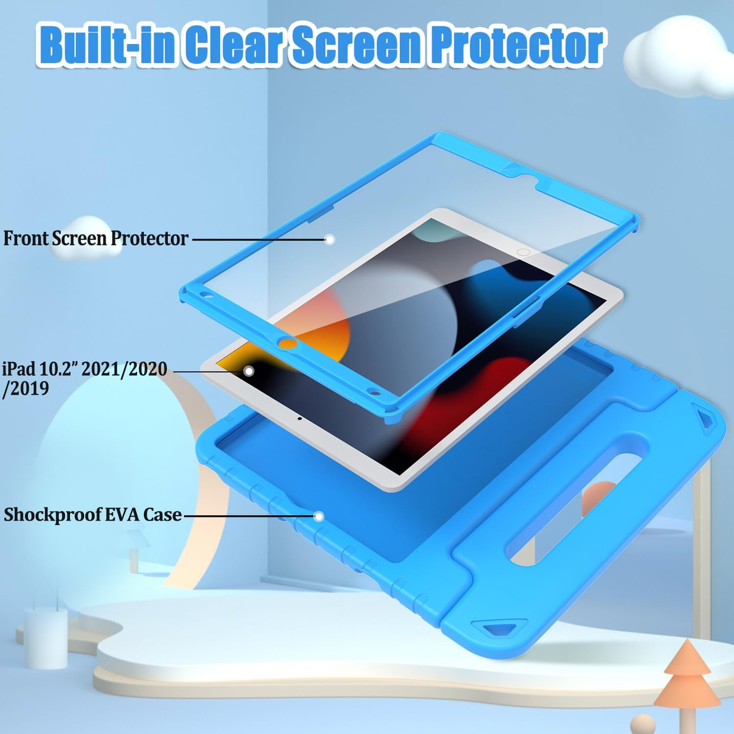Detalle de Surom Kids Case for iPad 10.2 2021 2020 2019