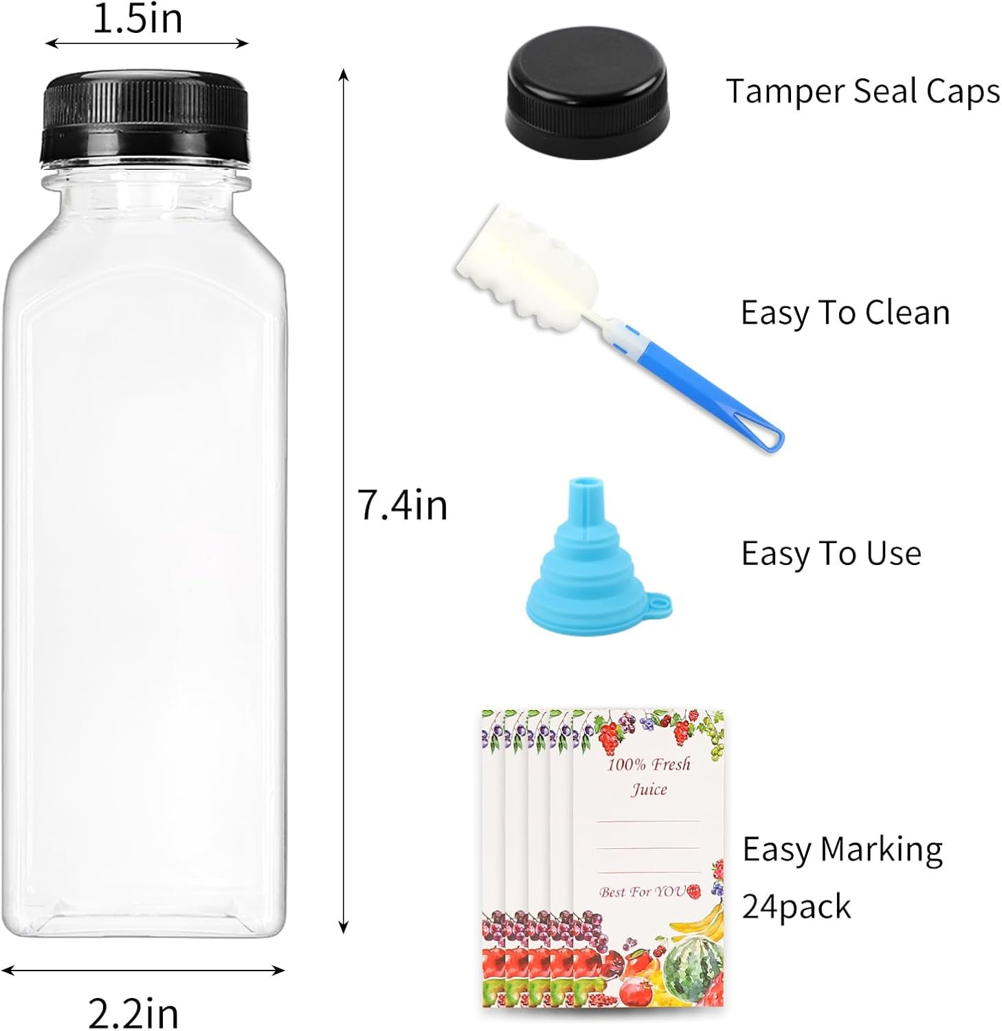 Detalle de SUPERLELE 16oz Juice Bottles 🧃