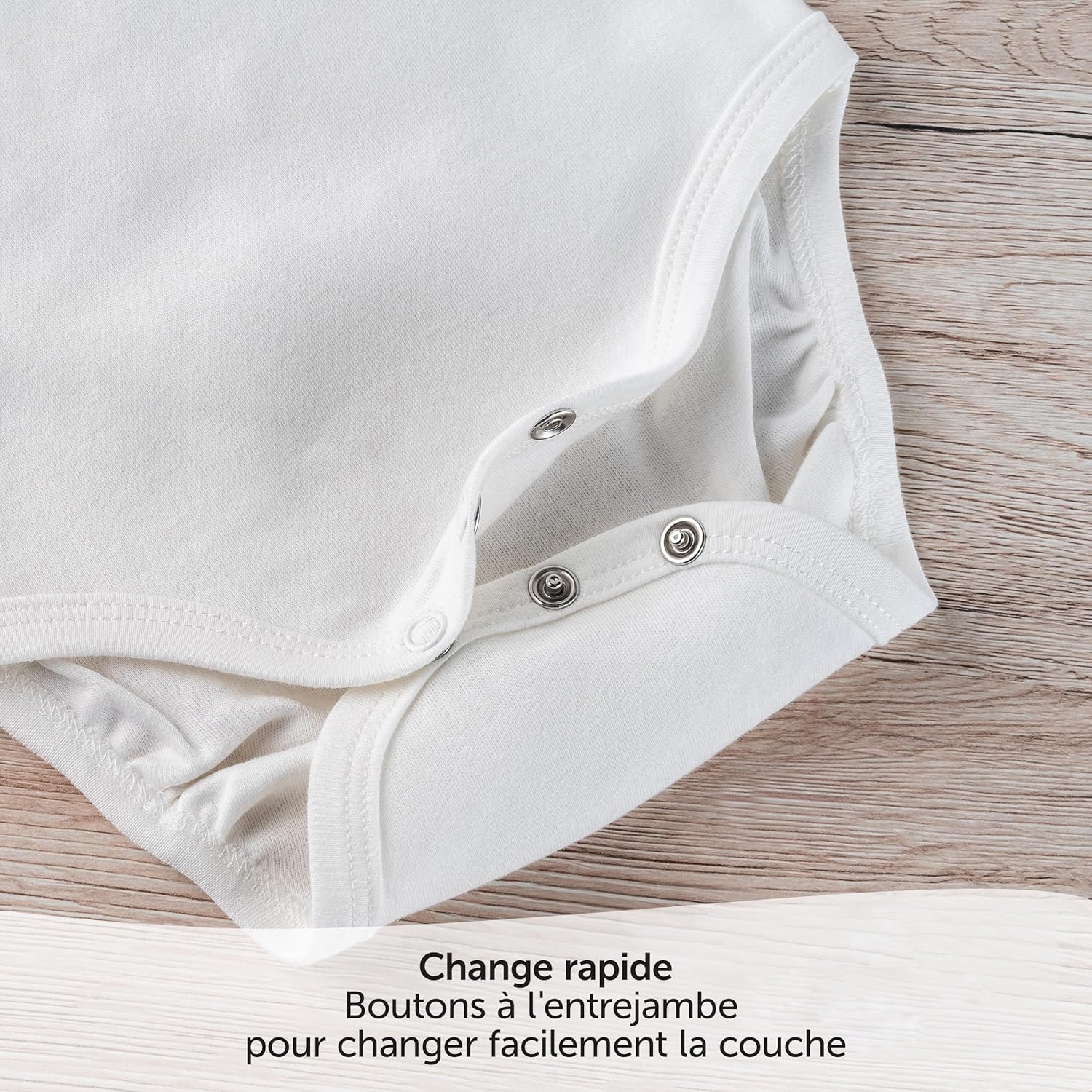 Thumbnail 3 de LaLoona Body Bébé à Manches Longues – Lot de 3 bodies 100% coton, boutons pression, testés Oeko-Tex 100