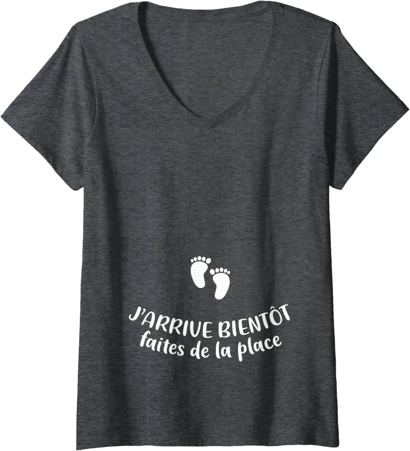 Detalle de Femme Cadeau Humour de Grossesse — T-shirt Col en V, léger et confortable
