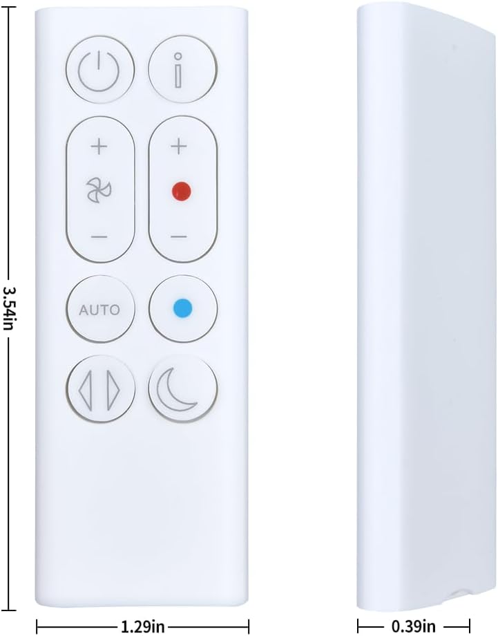 Thumbnail 2 de TCNOUMT Replacement Fan Remote Control for Dyson Purifier Hot+Cool Gen 1 HP10 (White)