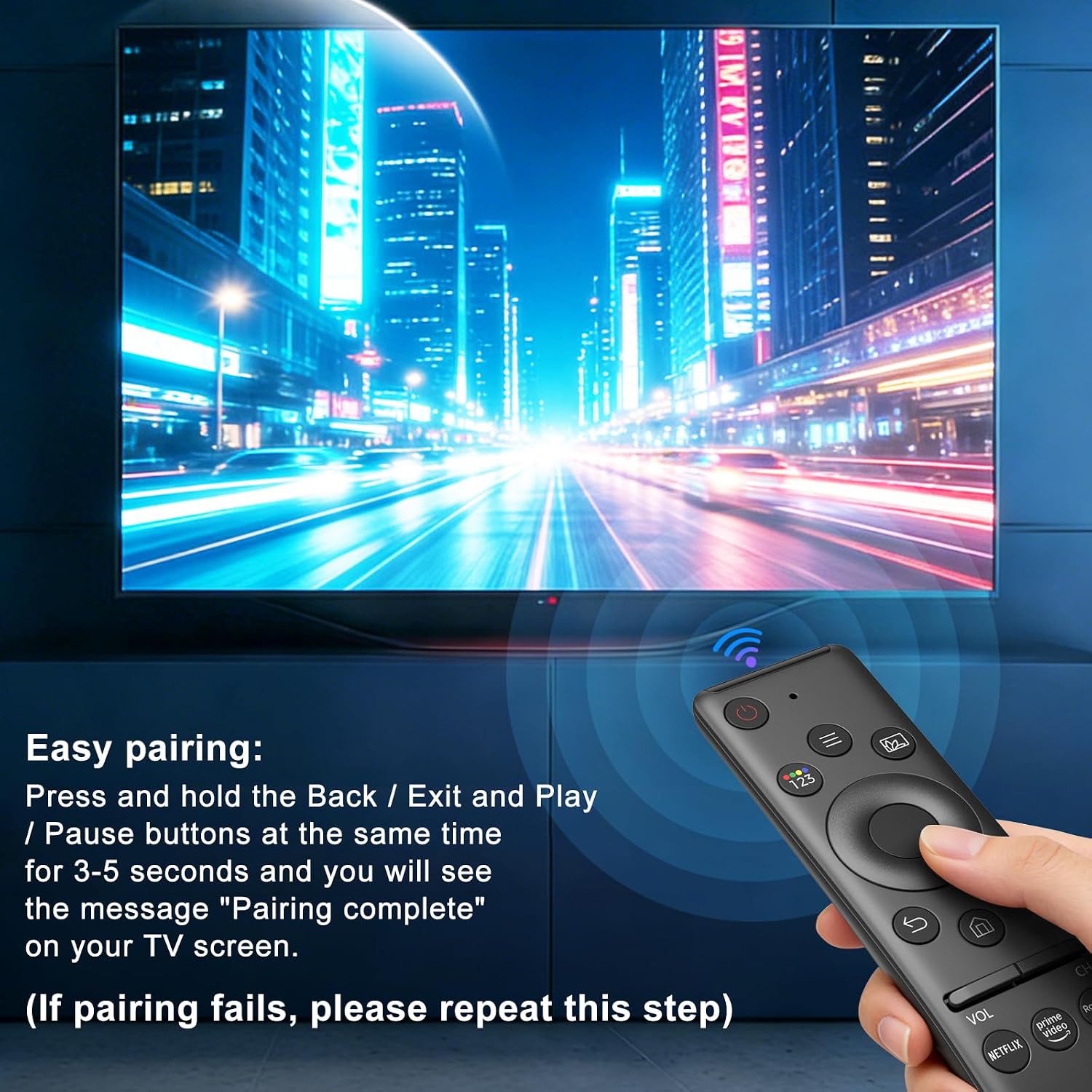 Detalle de 2 Pack Replacement Samsung Smart TV Remote — Universal for All Samsung TVs