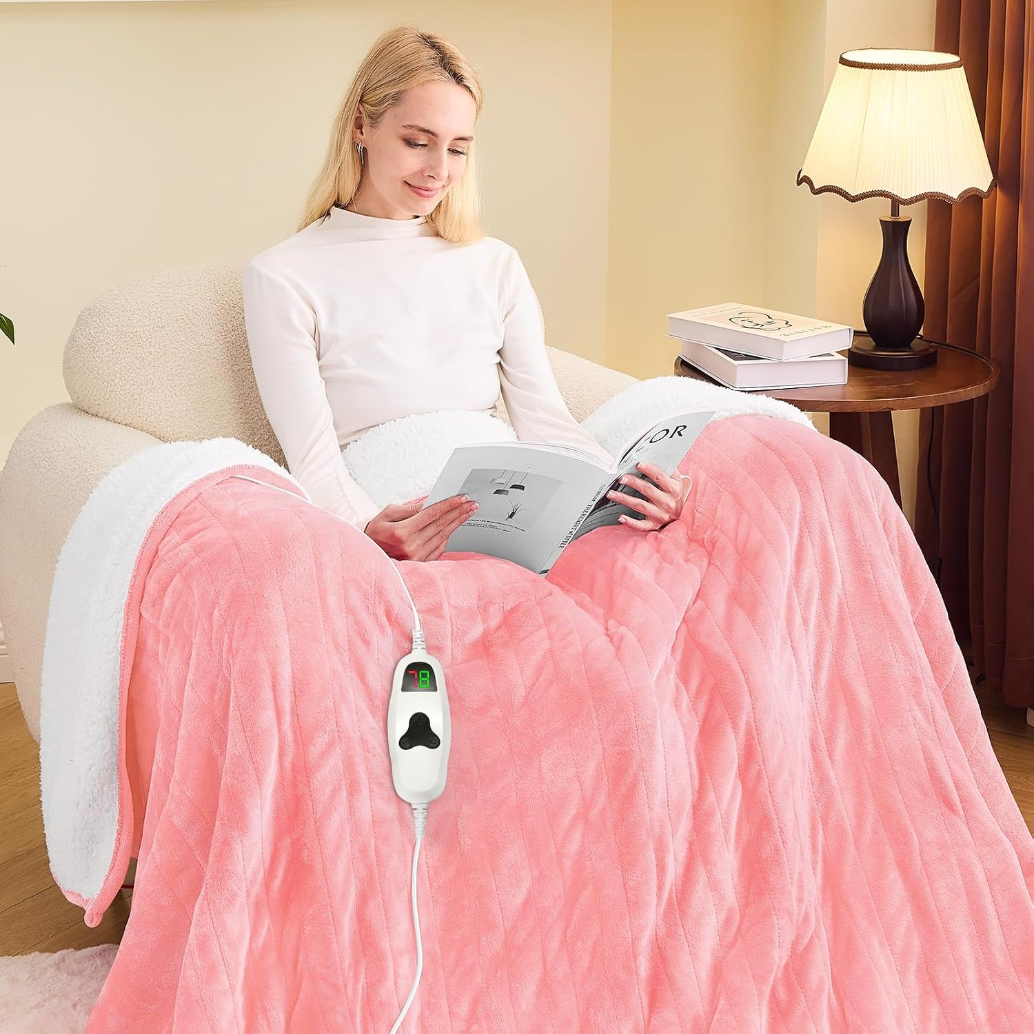 Detalle de GreenOak Heated Blanket, Twin