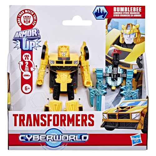 Detalle 2 de Hasbro Transformers Cyberworld Bumblebee, figura 2 en 1