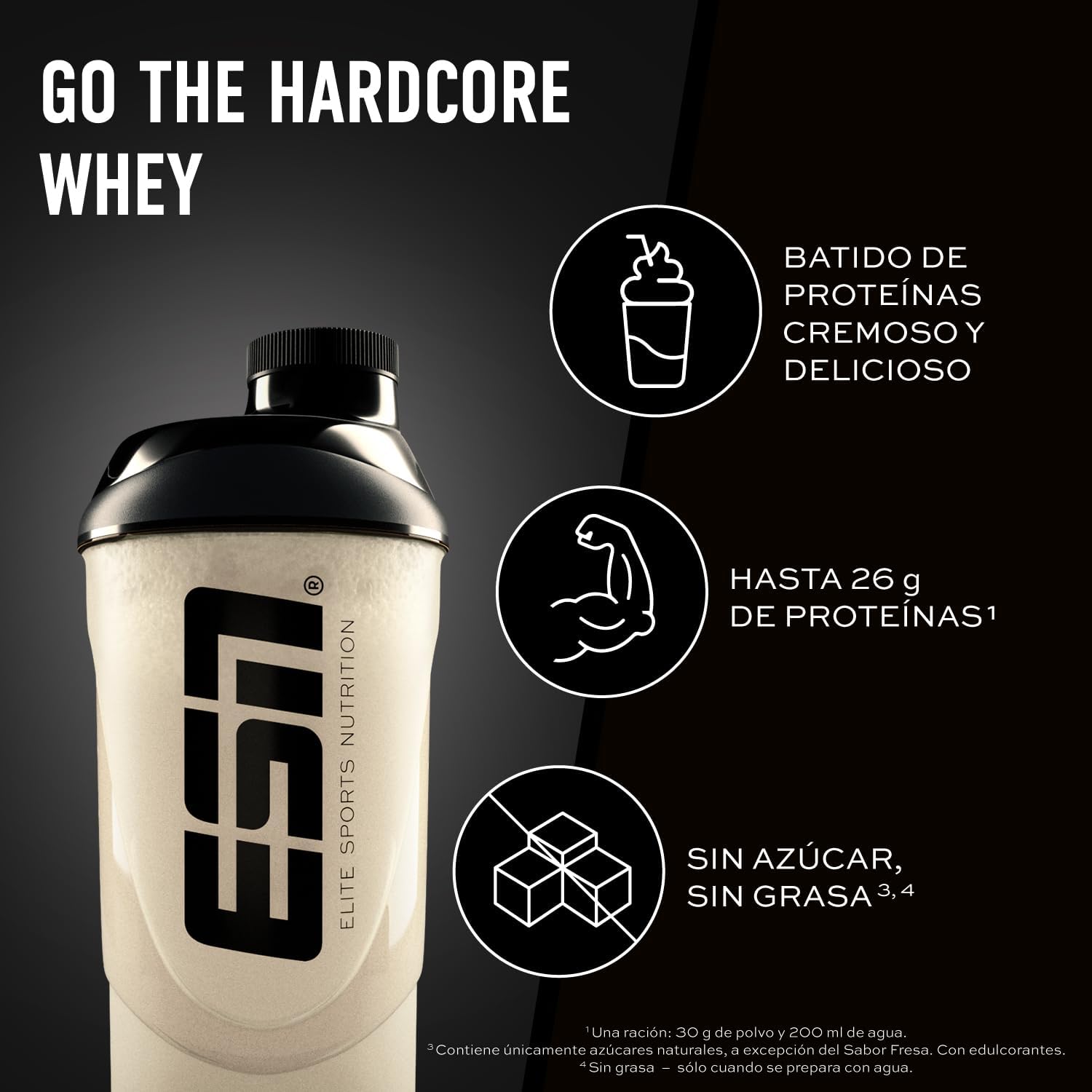 Detalle 2 de ESN IsoWhey Hardcore Protein 2 kg — Vainilla 🍽