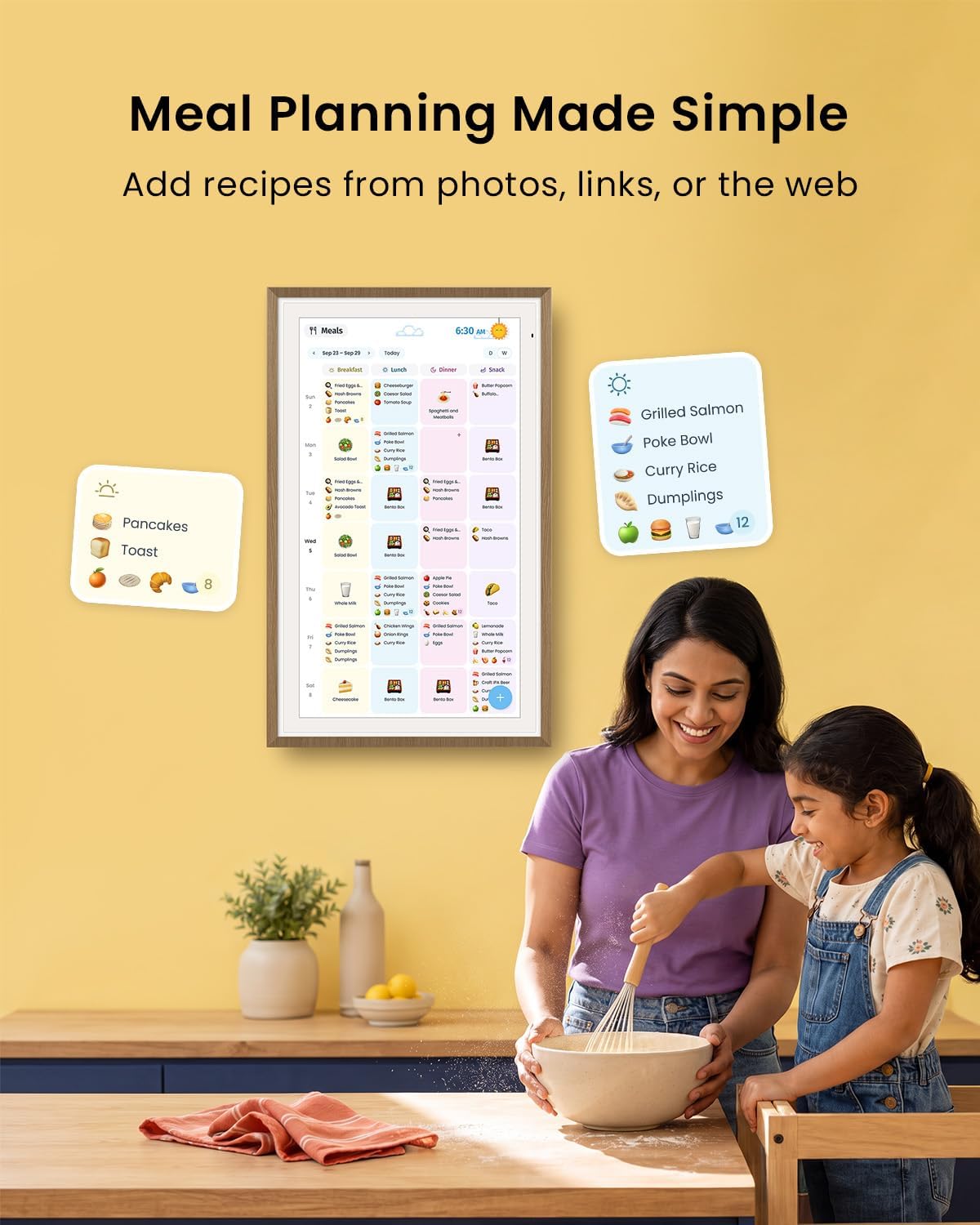 Detalle 2 de Apolosign 27-inch Digital Calendar: Dual Mode Smart Wall Planner