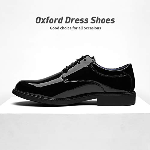 Thumbnail 6 de Bruno Marc Men's Lace Up Shoes, Black/Pat, 13