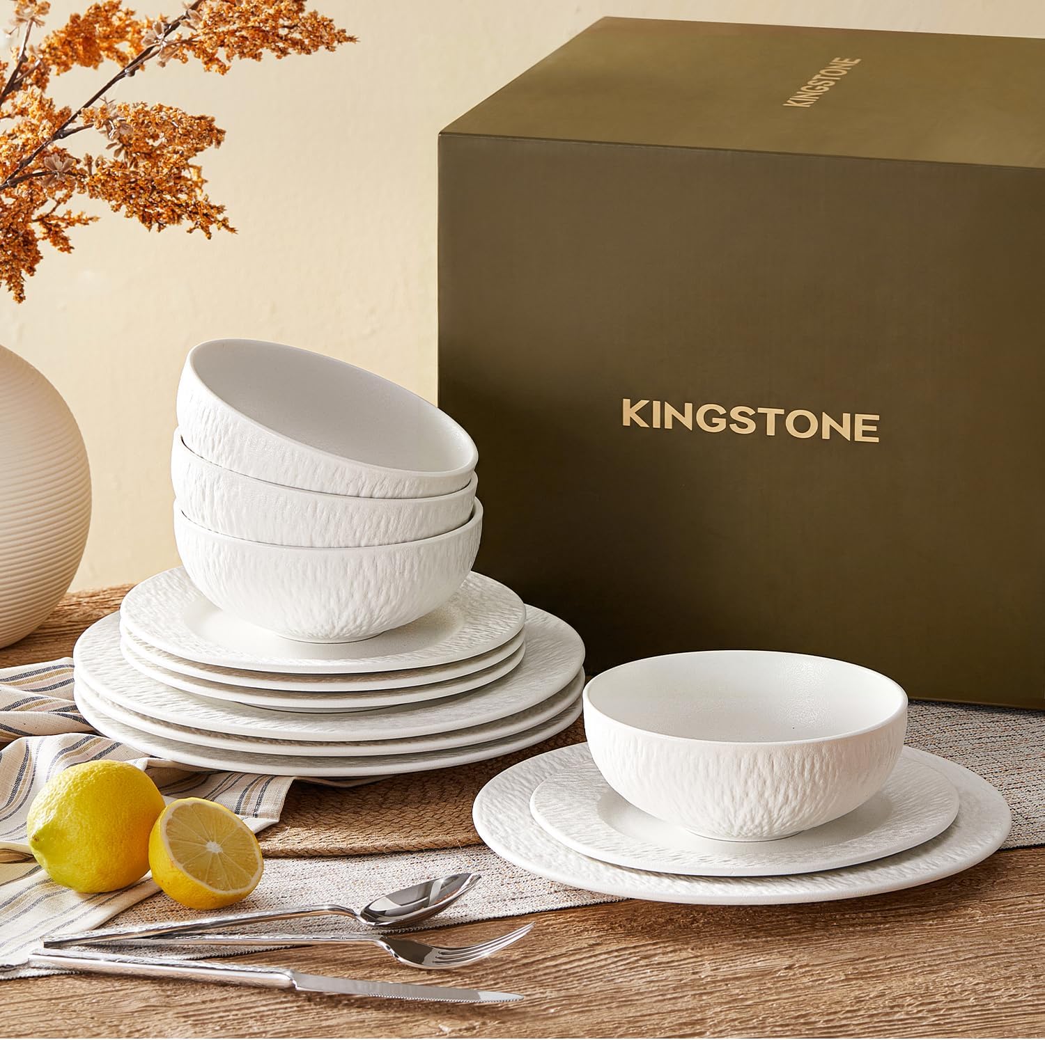 Thumbnail 6 de KINGSTONE Dinnerware Set 24-Piece