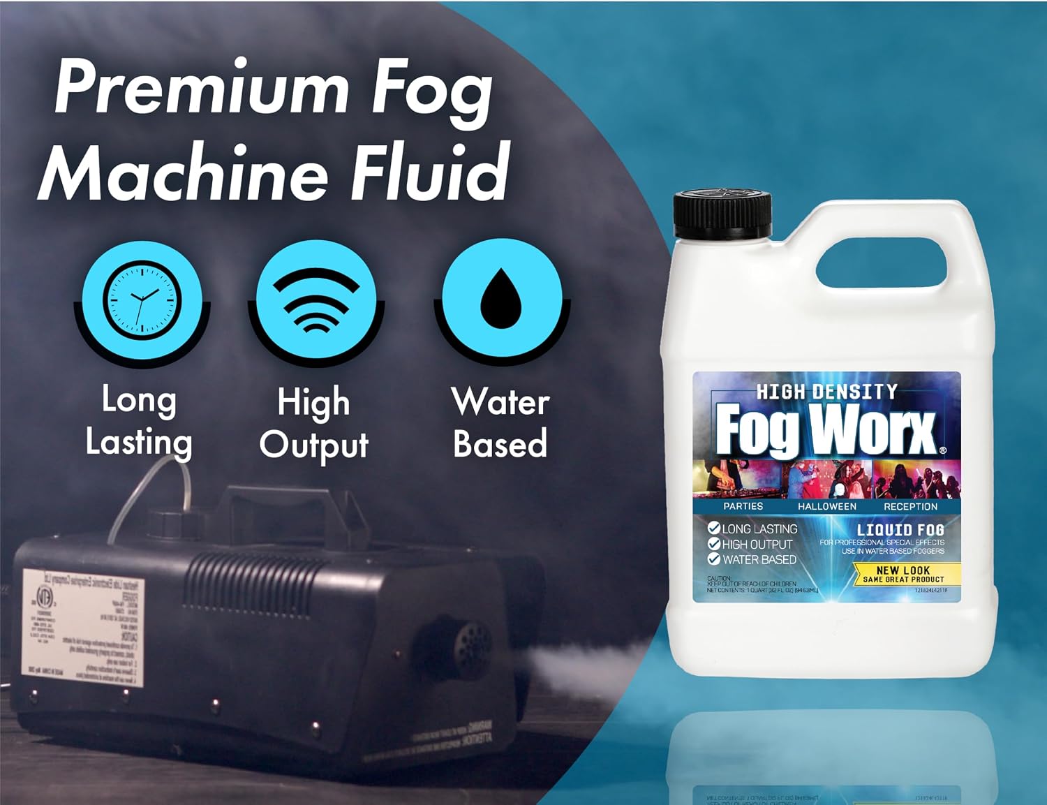 Detalle de FogWorx Extreme High Density Fog Juice – Quart by Sanco Industries