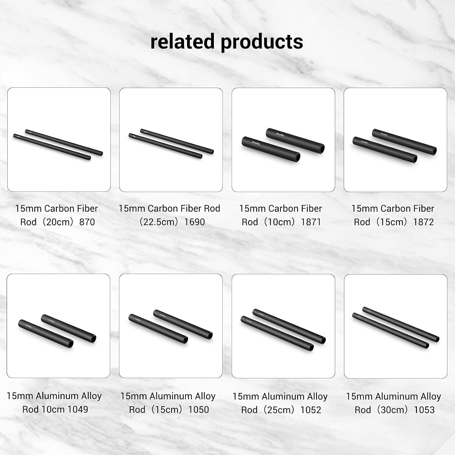 Thumbnail 4 de SMALLRIG 15 mm Dual Rod Clamp 90° pour tige