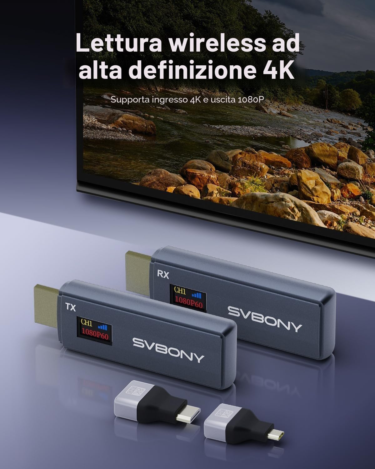 Detalle 2 de Svbony TransAir1 HDMI Wireless 80M