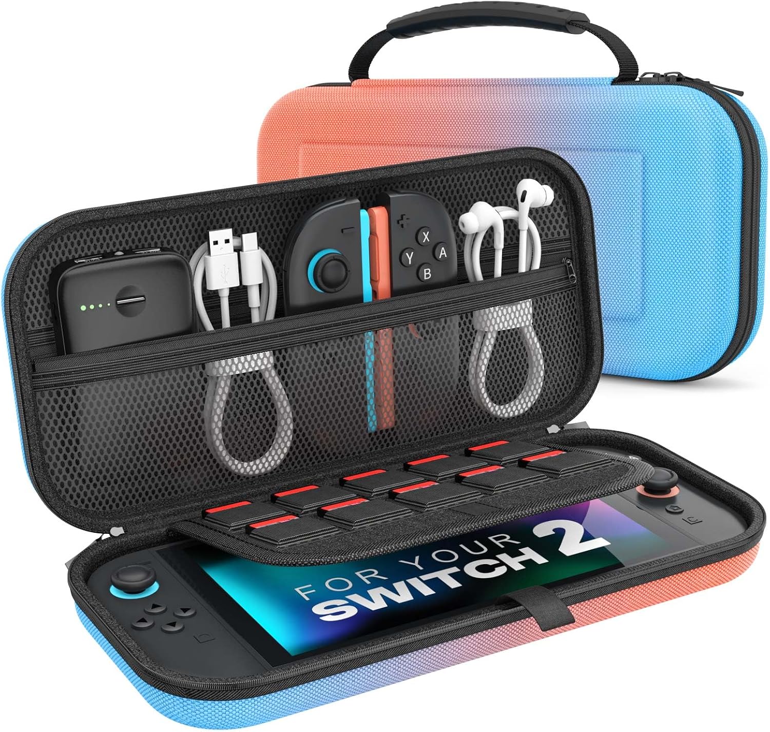 Detalle de MoKo Custodia per Nintendo Switch 2 10 slot 🕹