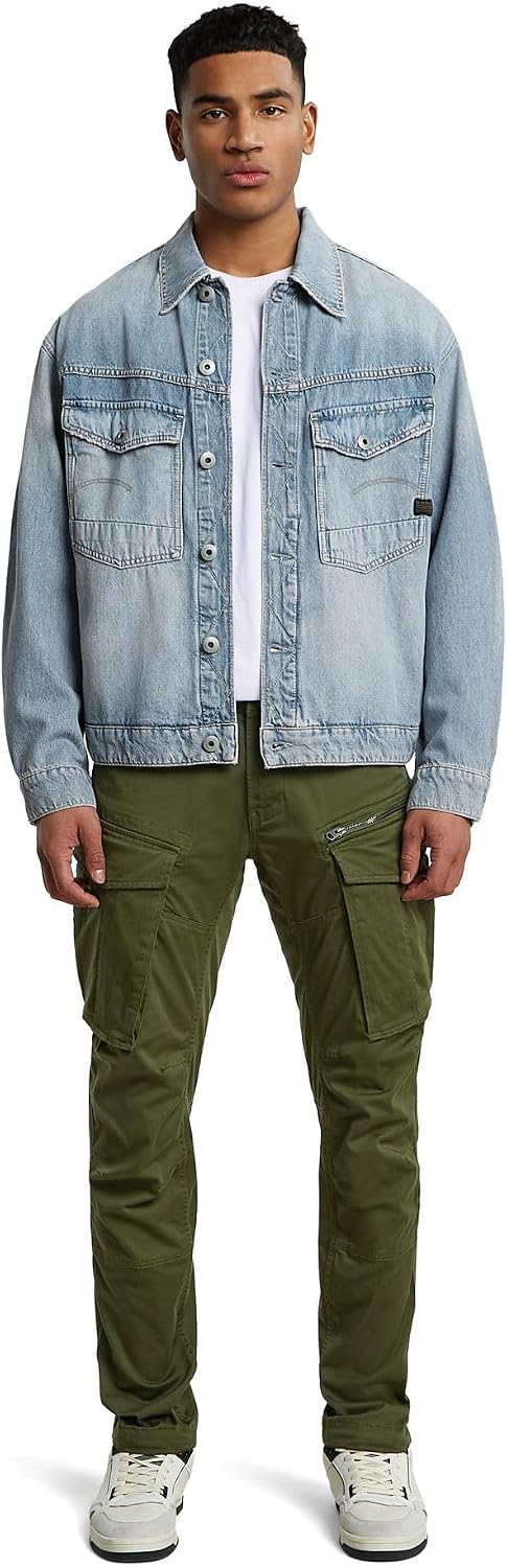Detalle de G-STAR Herren Rovic Zip 3D Regular Tapered Pants mit Zip-Braguette
