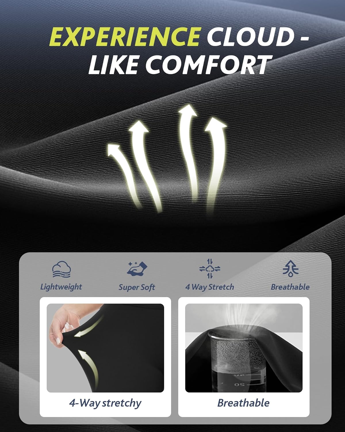 Thumbnail 2 de CAMPSNAIL 4-Pack High-Waisted Leggings for Women with Pockets (Black)