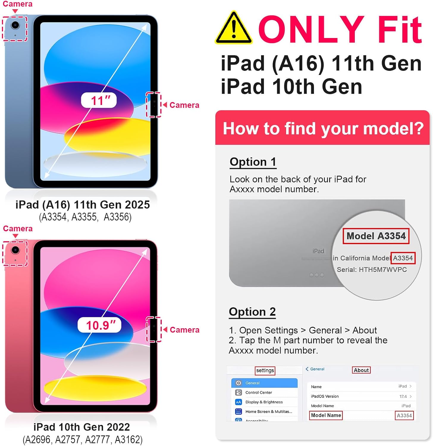 Thumbnail 1 de TiMOVO Protective Case for iPad A16 (11th Gen, 2025) & iPad 10th Gen (10.9-inch) with Pencil Holder, Apricot Gray