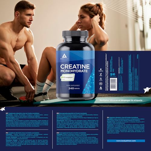 Thumbnail 4 de Bodyathlon Creatina Creapure Monohidratada 240 comprimidos – Vegana, 3000 mg diarios