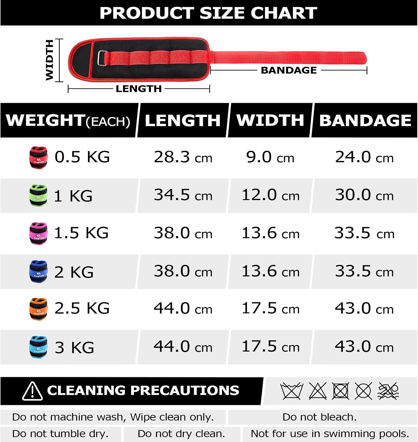 Thumbnail 4 de Ankle Weights 1–5 kg Pair for Strength Training