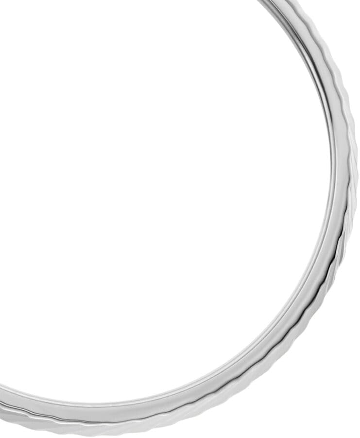 Thumbnail 3 de Fossil Damen-Edelstahlband Ringe – Silbern poliert, Größen 3–9